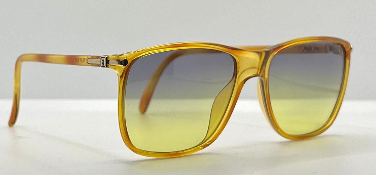 Playboy 4638 12 Vintage Sunglasses w|New, Custom Lavender to Lime Gradient Lenses-Deadstock|Unworn