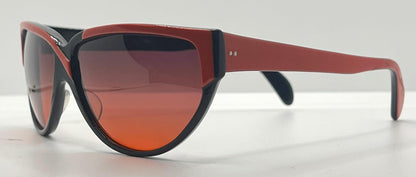 Sanford Hutton Vintage Sunglasses-Cs 57 Rb Red|Black W|New, Custom Gradient Lenses-Usa