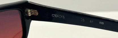 Sanford Hutton Vintage Sunglasses-Cs 57 Rb Red|Black W|New, Custom Gradient Lenses-Usa