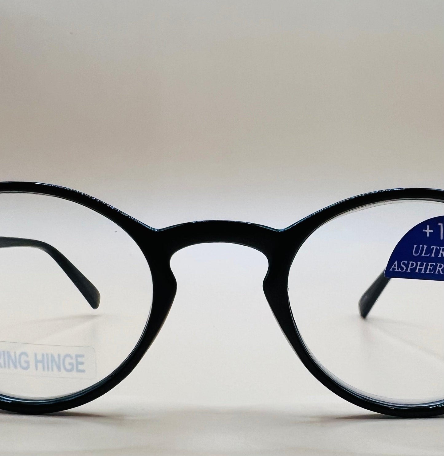 Brand new rounded readers.  Aspheric lenses & spring hinges.  No brand - Great Price