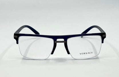 Versace 3269 5125 Blue Semi Rimless Eyeglasses 55mm -Italy-Deadstock|Unworn