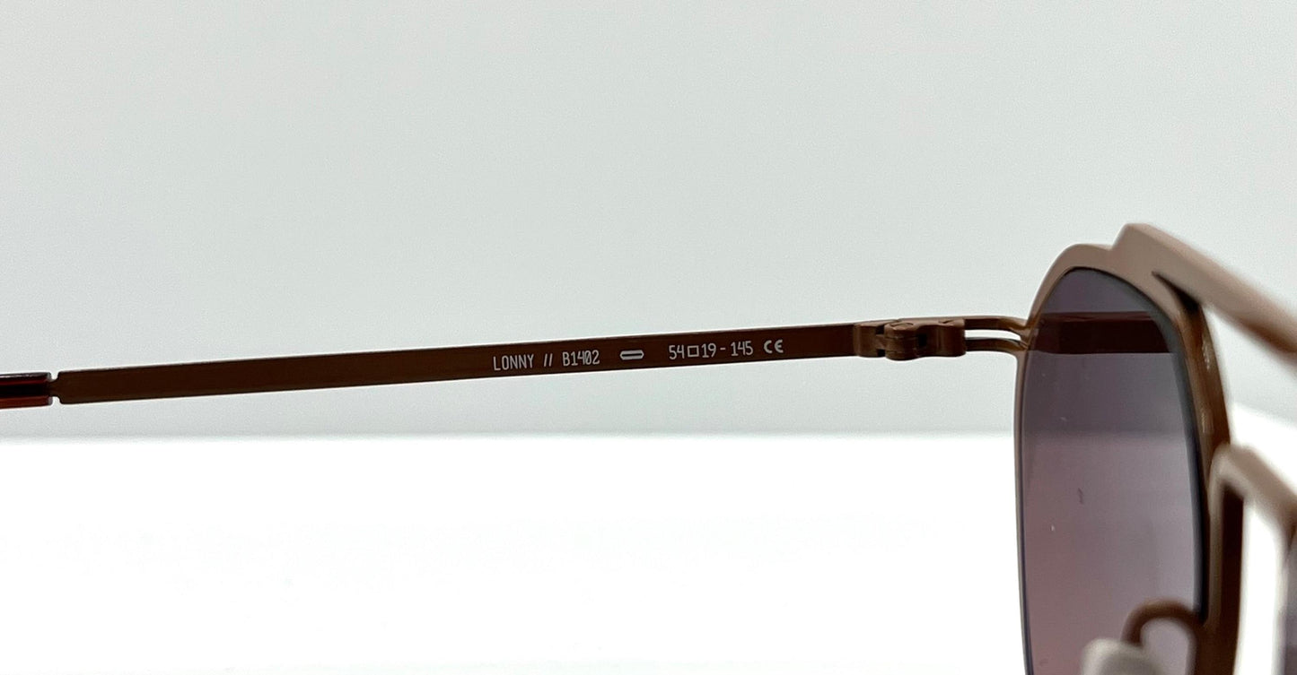 Odette Lunettes “Lonny” B1402 W|Brand New, Custom Gradient Lenses-54Mm-Belgium