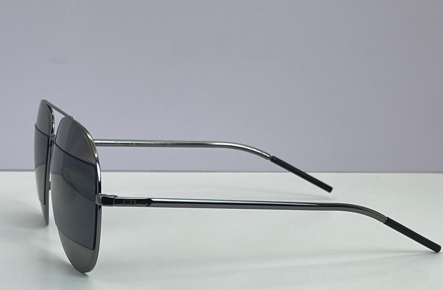 Christian Dior Split 1 Aviator Sunglasses-Gunmetal Frame With Grey|Blue Lens Combo