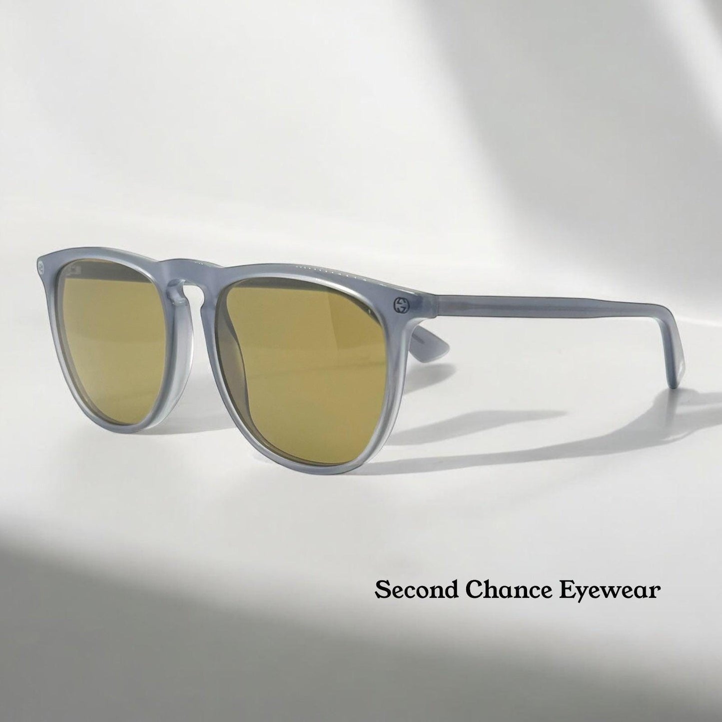 Brand New Gucci Gg0120S 005 Grey Acetate Sunglasses Bee Motif Temple-Full Kit
