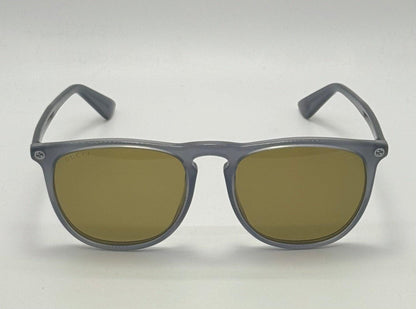 Brand New Gucci Gg0120S 005 Grey Acetate Sunglasses Bee Motif Temple-Full Kit