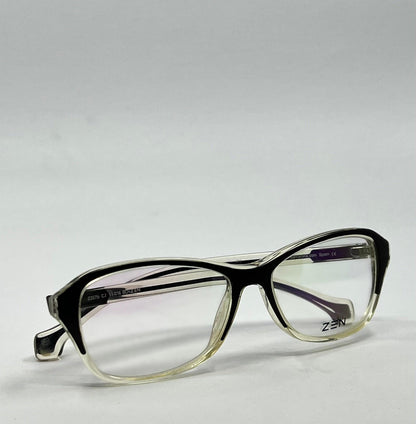 Zen Barcelona Z357b C.1 Eyeglass Frames 55-16 Black|Clear – New, Full Kit
