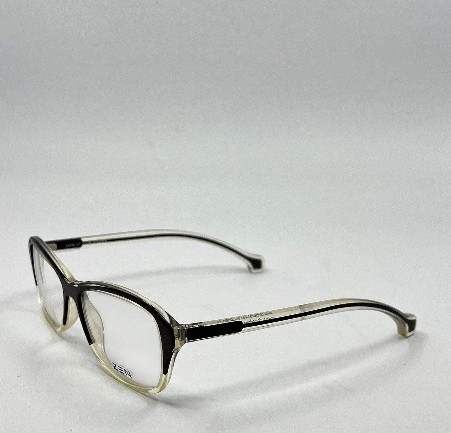 Zen Barcelona Z357b C.1 Eyeglass Frames 55-16 Black|Clear – New, Full Kit