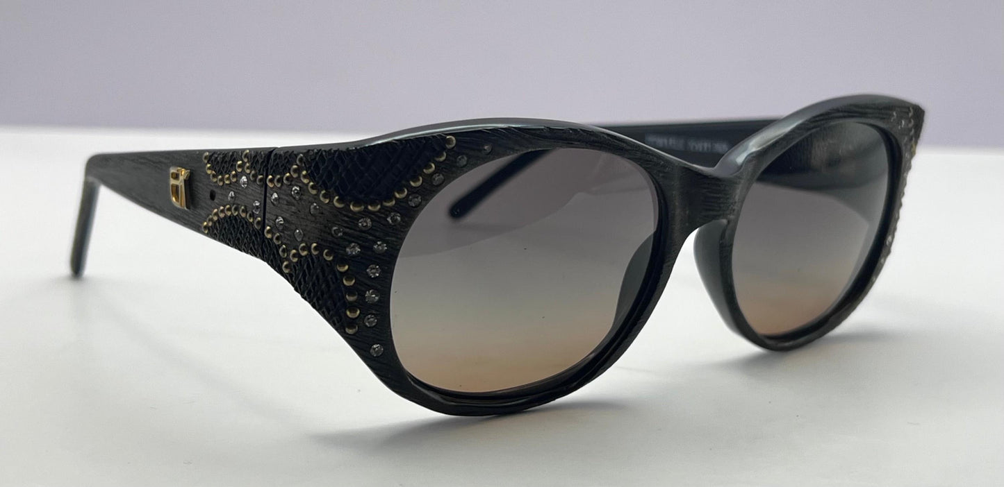 Emmanuelle Khanh 112 410 16 Vintage Sunglasses W|Brand New Custom Gradient Lenses