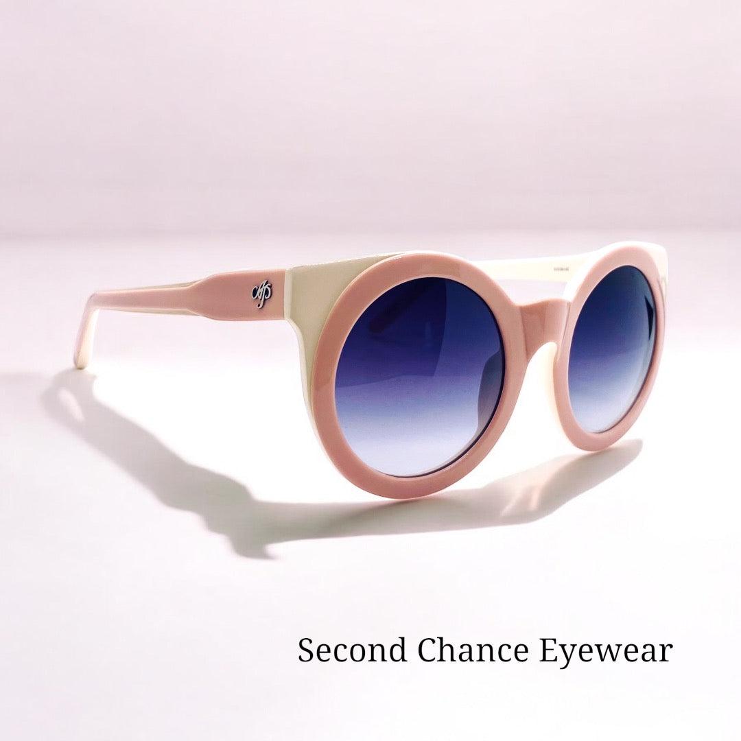 Unworn Nos Agent Provocateur “Adore Me” (Ap|65|2) Cream Sunglasses - Made In Japan, Rare Find