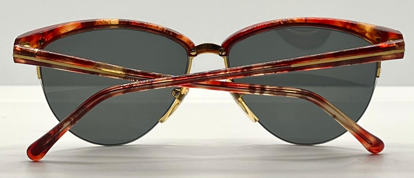 Versace 312|S Red Tortoise Vintage Sunglasses w|New Custom Lenses-52mm-Italy-Unworn