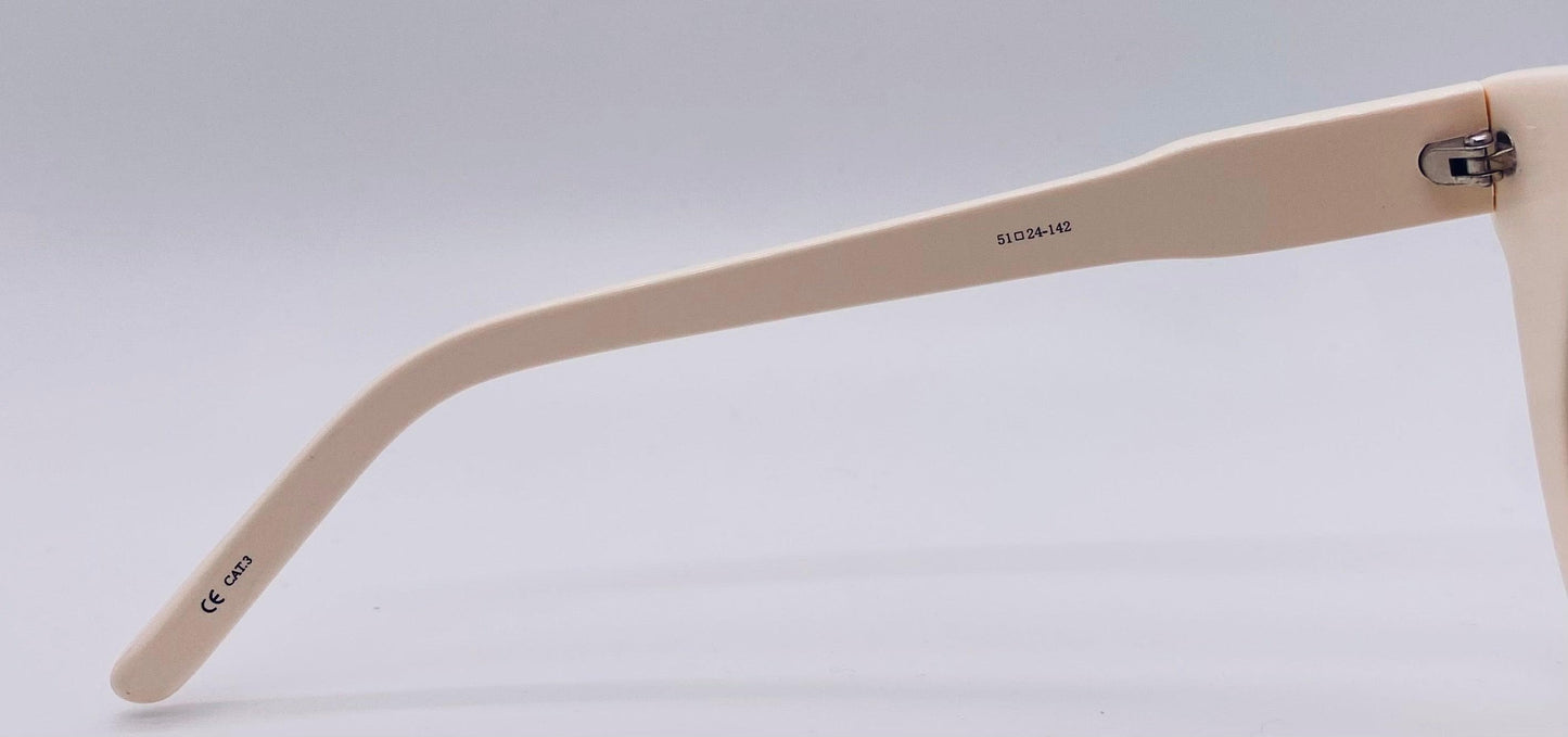 Unworn Nos Agent Provocateur “Adore Me” (Ap|65|2) Cream Sunglasses - Made In Japan, Rare Find