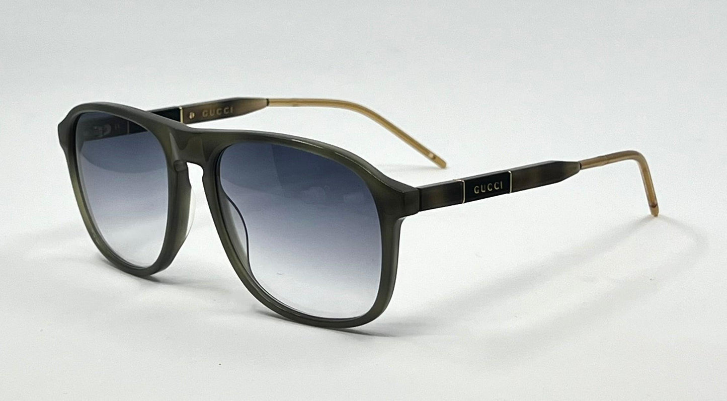 Gucci Gg0844S 003 Sunglasses Green Havana|Gold-Custom Gradient Lenses – Full Kit