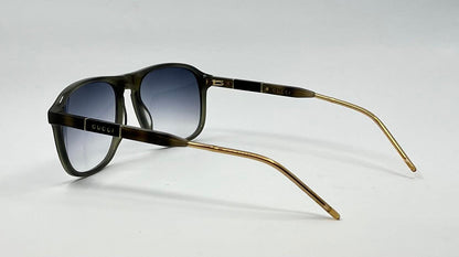 Gucci Gg0844S 003 Sunglasses Green Havana|Gold-Custom Gradient Lenses – Full Kit
