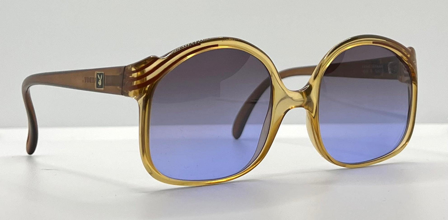 Playboy 4518 10-Vintage Sunglasses w|New, Custom Solid Lavender Lenses-Deadstock|Unworn