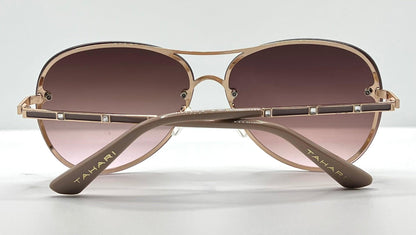 Tahari Th651 Gldnd – Hhth 0226-R - Gold|Nude Aviator W|Gradient Lenses- Pre-Owned-Like New