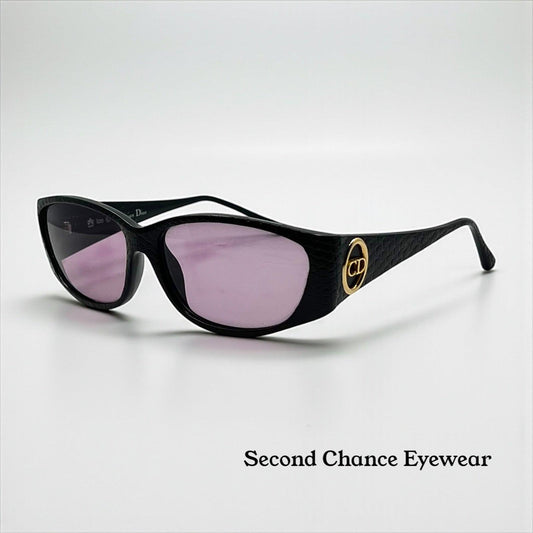 Christian Dior 2853 Vintage Sunglasses-Optyl-Black Gold Cd Logo Austria 57-13-135