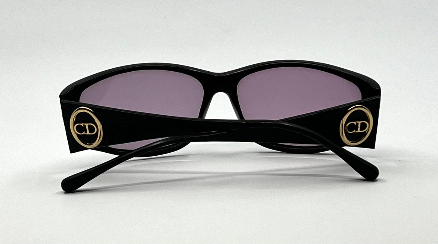 Christian Dior 2853 Vintage Sunglasses-Optyl-Black Gold Cd Logo Austria 57-13-135