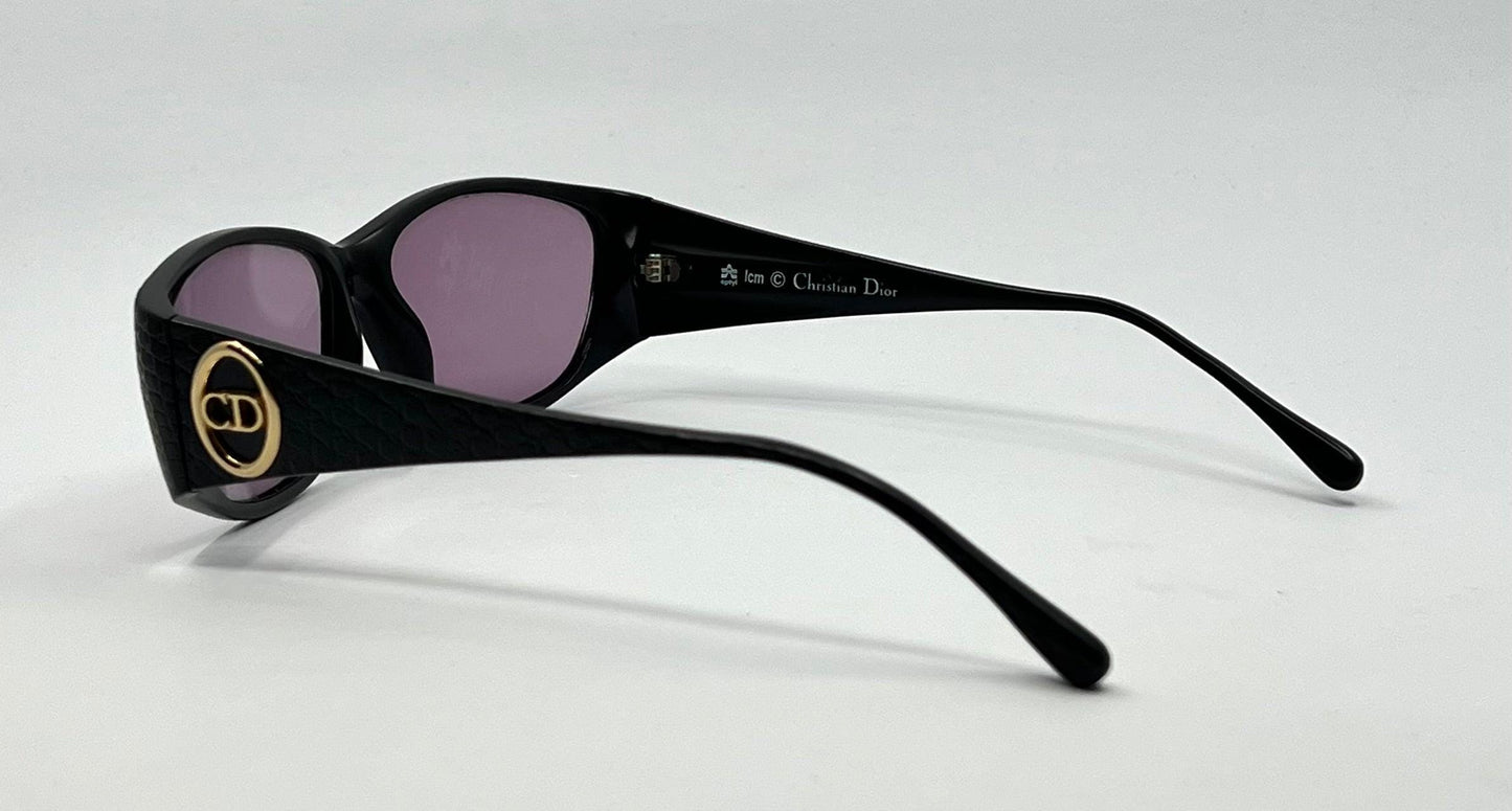 Christian Dior 2853 Vintage Sunglasses-Optyl-Black Gold Cd Logo Austria 57-13-135