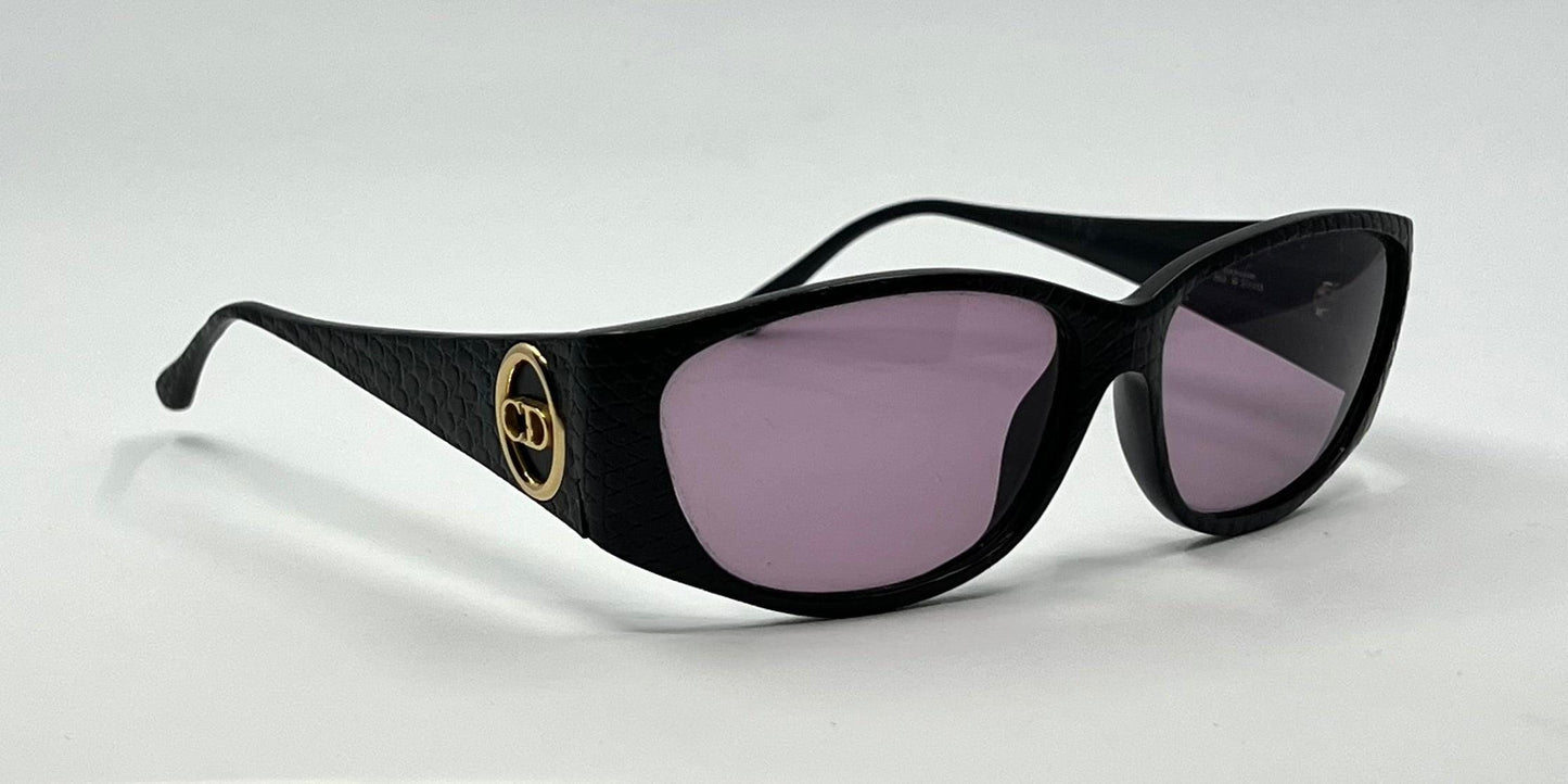Christian Dior 2853 Vintage Sunglasses-Optyl-Black Gold Cd Logo Austria 57-13-135