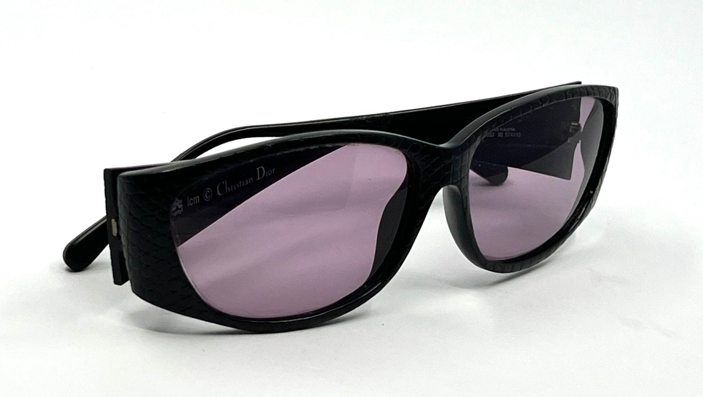 Christian Dior 2853 Vintage Sunglasses-Optyl-Black Gold Cd Logo Austria 57-13-135