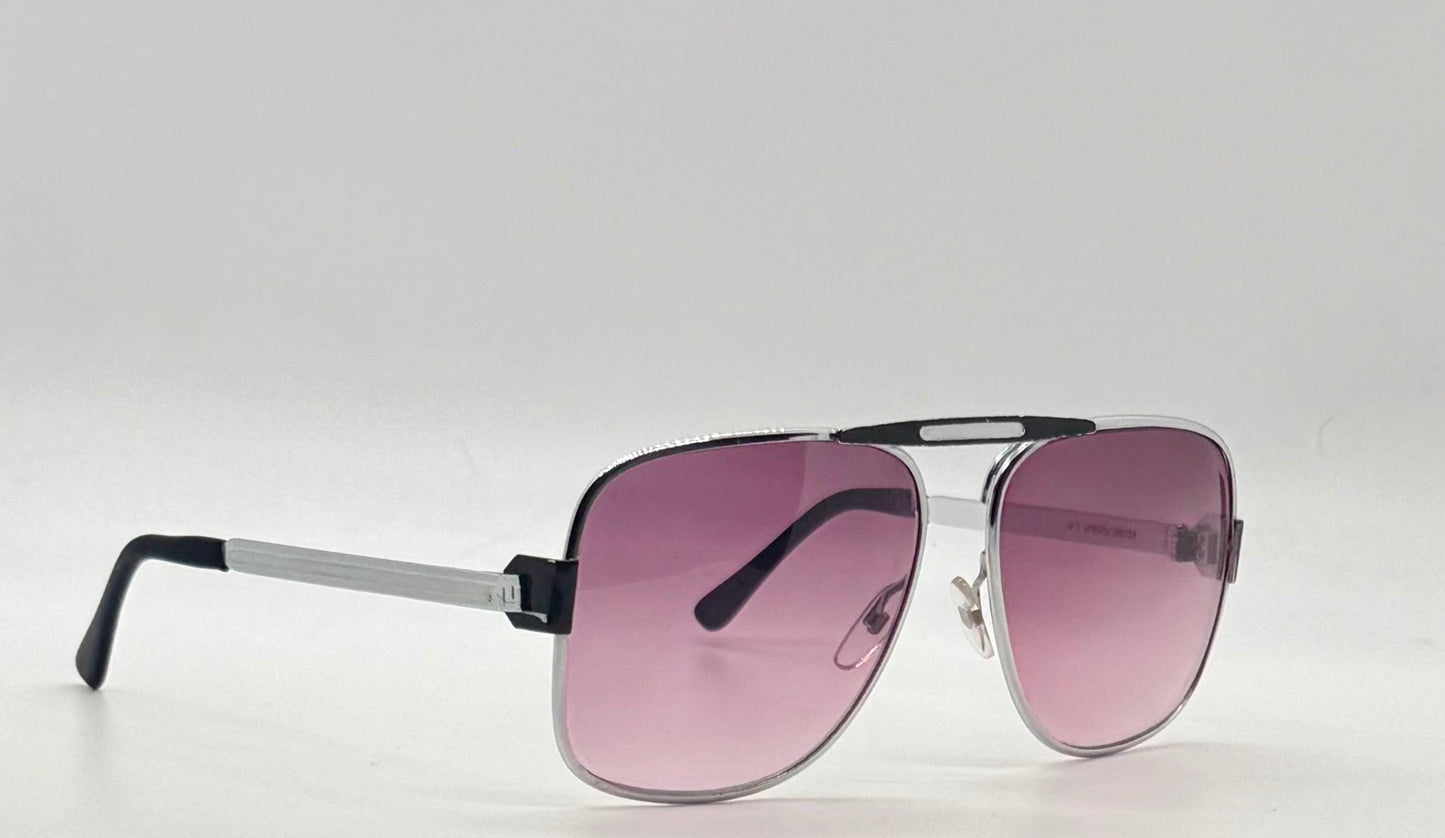 Ted Lapidus 101 Aviator Vintage Sunglasses – Deadstock France – Raised Bridge Design