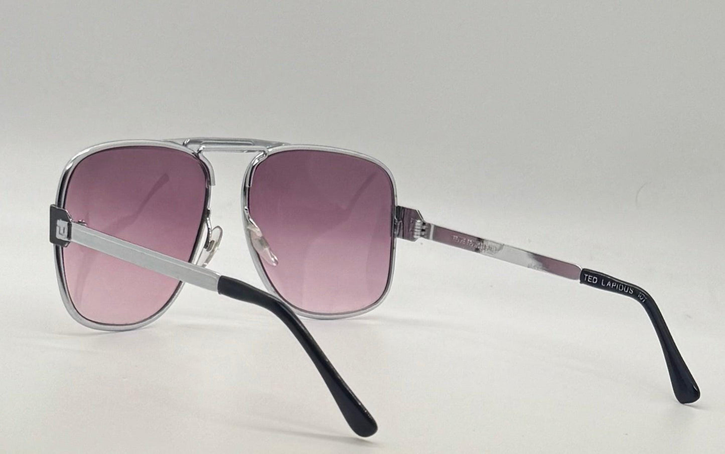 Ted Lapidus 101 Aviator Vintage Sunglasses – Deadstock France – Raised Bridge Design