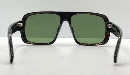 Tom Ford Turner Tf1101 Eco 52N 58-15 140 Tortoise Green Lens-Full Kit-New-Italy