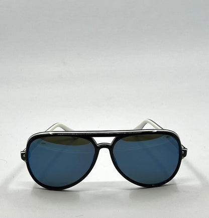 Vintage Japanese Aviator Sunglasses – Amb. Japan – Deadstock – Blue Mirror Tint