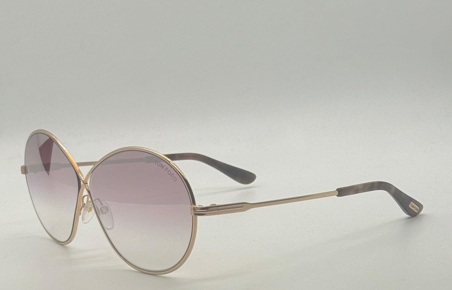 Tom Ford Raina-02 Tf564 28Z Oversized Mirrored Sunglasses-Discontinued, Made In Italy