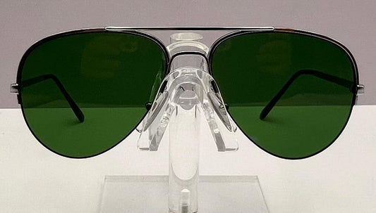 Vintage Half-Rim Metal Frame With Brand New Berko’S Designs Custom Lenses