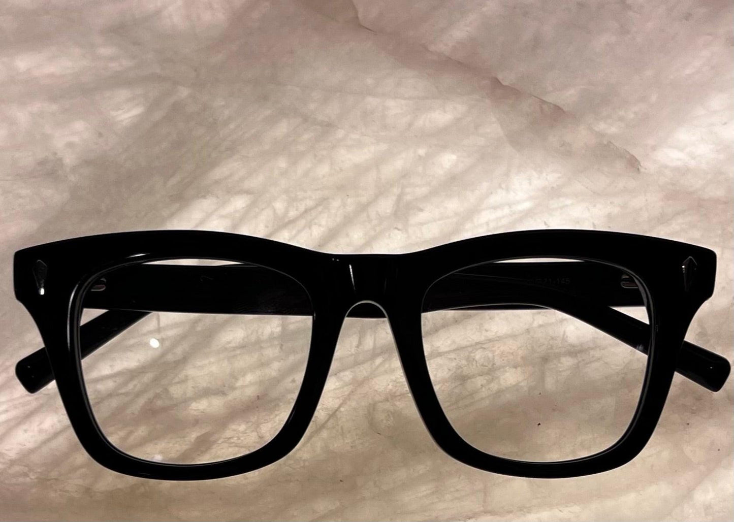 Bellagio Eyewear-Solid Black Wayfarer Model: Yc-21164 C1 | Size 49-22-148 | Brand New