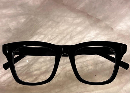 Bellagio Eyewear-Solid Black Wayfarer Model: Yc-21164 C1 | Size 49-22-148 | Brand New