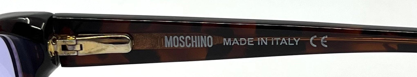 Moschino Mo096-04 Vintage Sunglasses W|New Solid Purple Custom Tinted Lenses-Full Kit-Italy