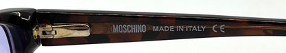 Moschino Mo096-04 Vintage Sunglasses W|New Solid Purple Custom Tinted Lenses-Full Kit-Italy