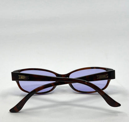 Moschino Mo096-04 Vintage Sunglasses W|New Solid Purple Custom Tinted Lenses-Full Kit-Italy