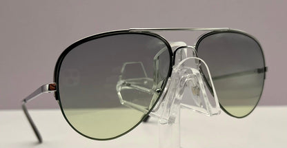Vintage Half-Rim Metal Frame With Brand New Berko’S Designs Custom Gradient Lenses