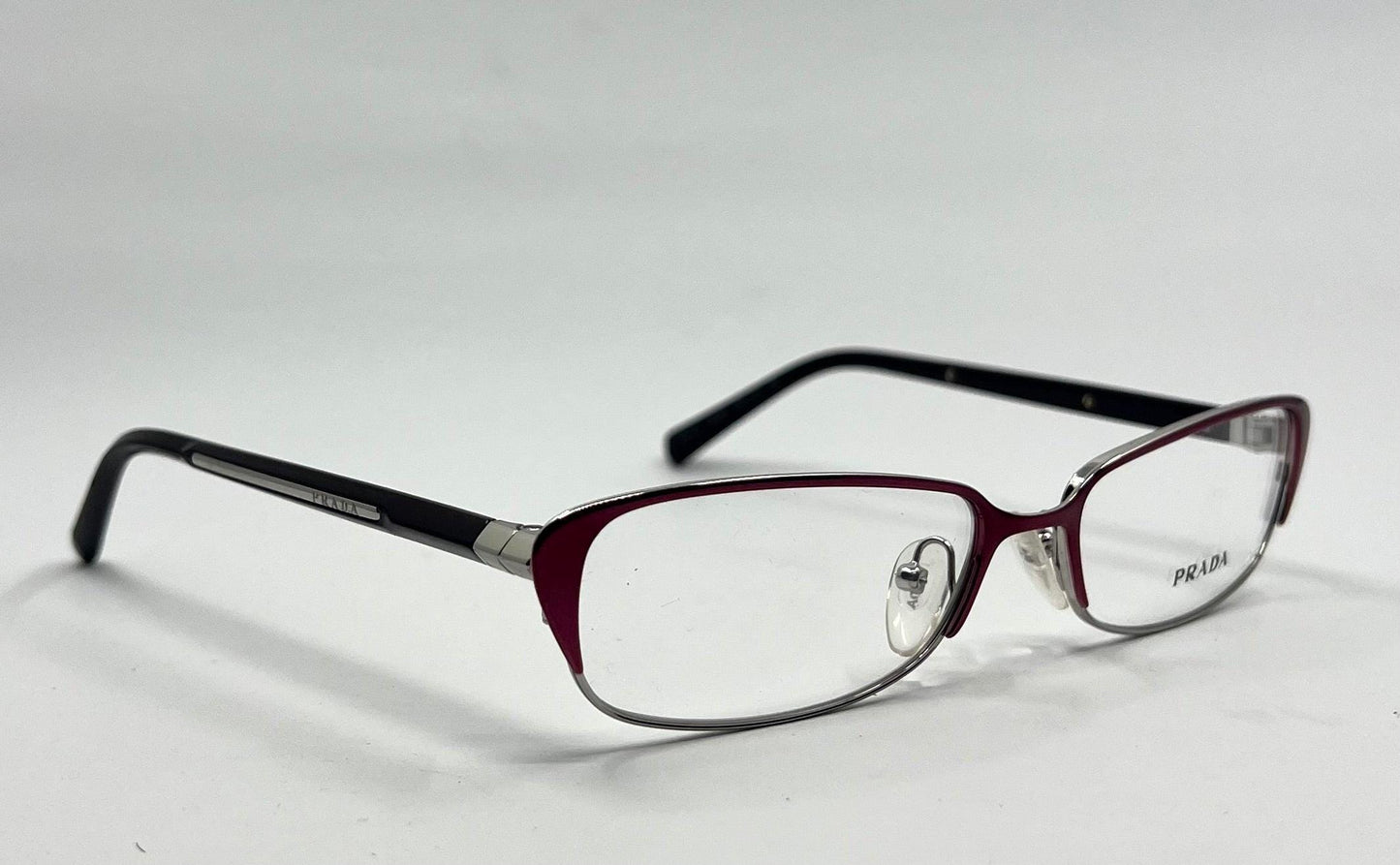 Prada Vpr 5-O Optical Frame – Italian Made – Size 54-16-135 – Burgundy