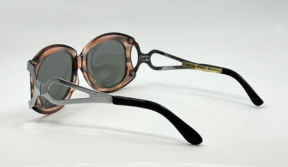 Vintage 1970s Brown Acetate & Steel Sunglasses – Polarized – 47-20-145