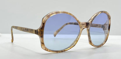 Tura 755-B – 5 1|4 Vintage Sunglasses W|New, Custom Solid Soft Lavender Day|Night Lenses-France