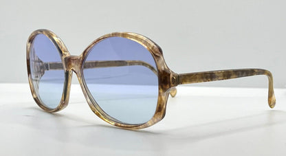 Tura 755-B – 5 1|4 Vintage Sunglasses W|New, Custom Solid Soft Lavender Day|Night Lenses-France