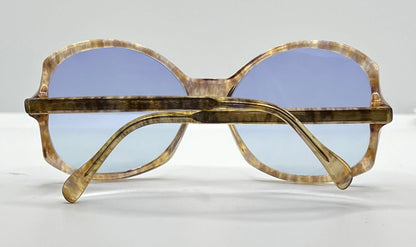 Tura 755-B – 5 1|4 Vintage Sunglasses W|New, Custom Solid Soft Lavender Day|Night Lenses-France