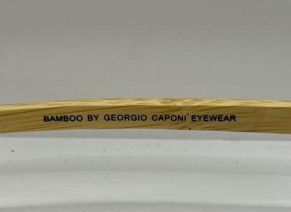 Ecospek Bamboo Reading Glasses Rectangular Rimless Gold, Slim Classic | Brand New