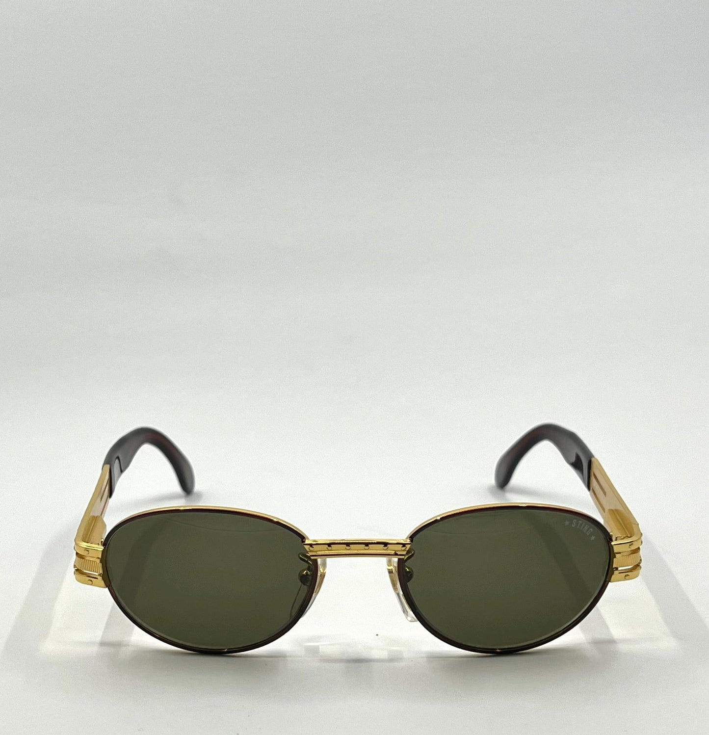 Sting 4170 Col 120 Vintage Sunglasses Gold Tortoise Oval Frame Deadstock Italy