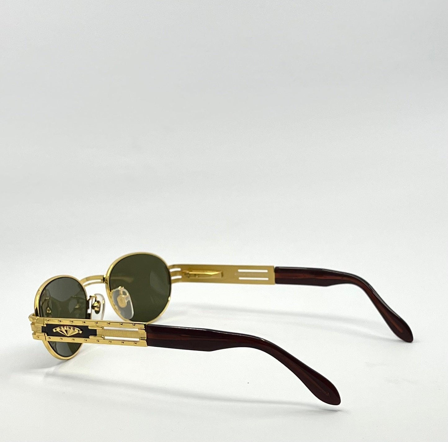 Sting 4170 Col 120 Vintage Sunglasses Gold Tortoise Oval Frame Deadstock Italy