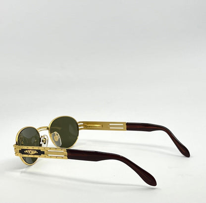 Sting 4170 Col 120 Vintage Sunglasses Gold Tortoise Oval Frame Deadstock Italy