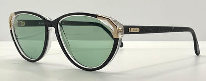 Silhouette M1298 Vintage Sunglasses Black Marble w|New Custom Lenses-Austria