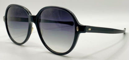 Vintage 1960S Sunmodes By Sro Rectangular Black Sunglasses W|New Custom Grey Gradient Berko’S Designs Lenses