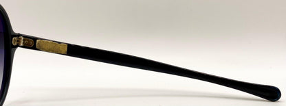 Vintage 1960S Sunmodes By Sro Rectangular Black Sunglasses W|New Custom Grey Gradient Berko’S Designs Lenses