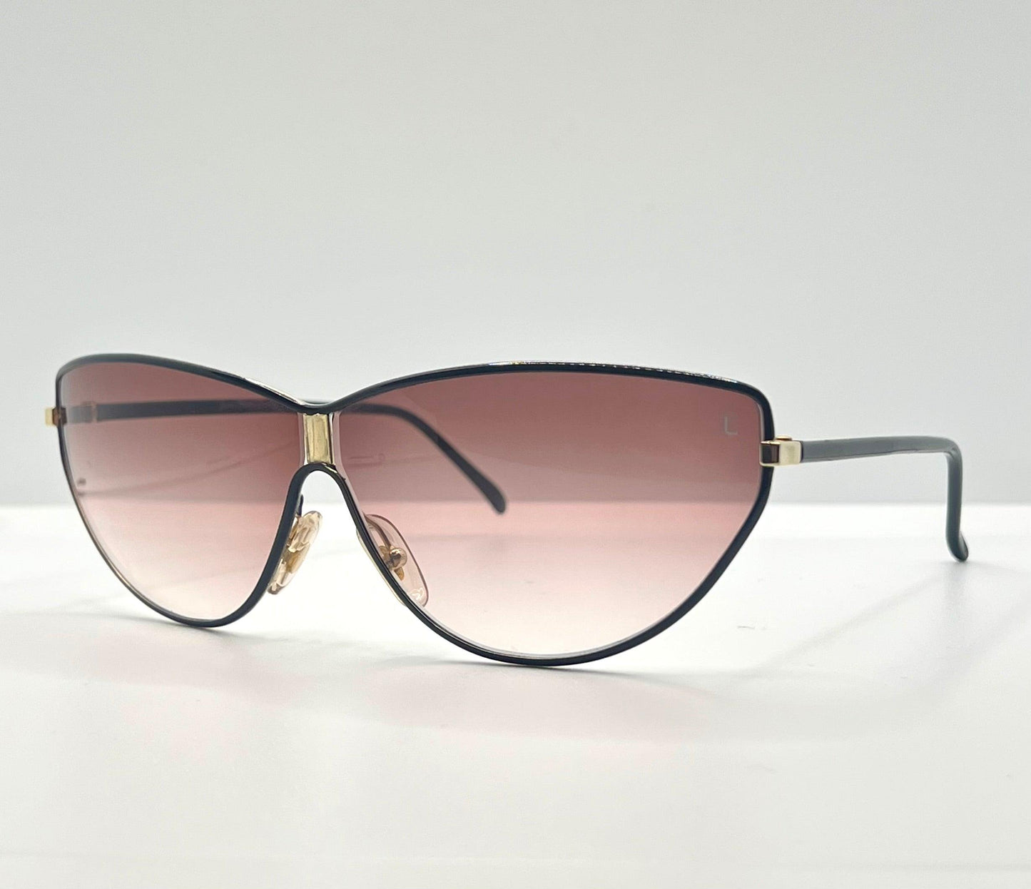 Jean Pierre Lamy Vintage Sunglasses-France-Original Jpl Logo Pink Lenses