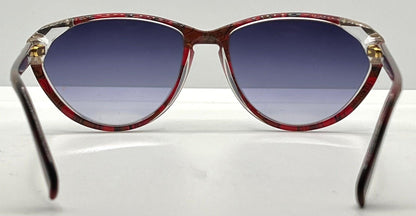 Silhouette M1298 Vintage Cat Eye Sunglasses w|New Custom Gradient Lenses-57mm-Austria|Unworn
